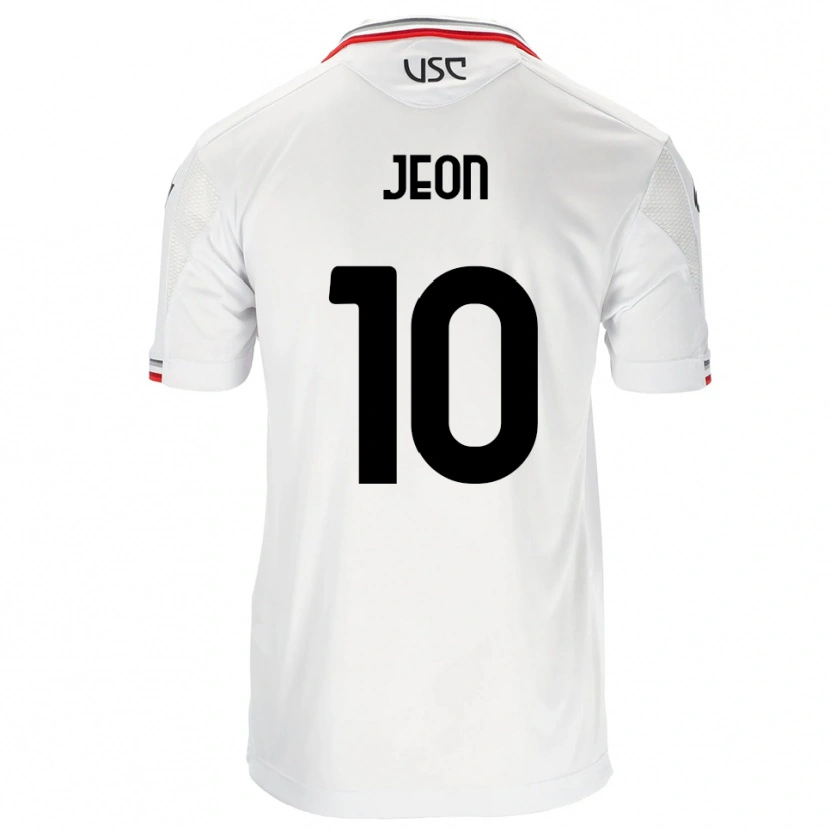 Danxen Dětské Joseph Jeon #10 Bílá Červená Daleko Hráčské Dresy 2025/26 Dres