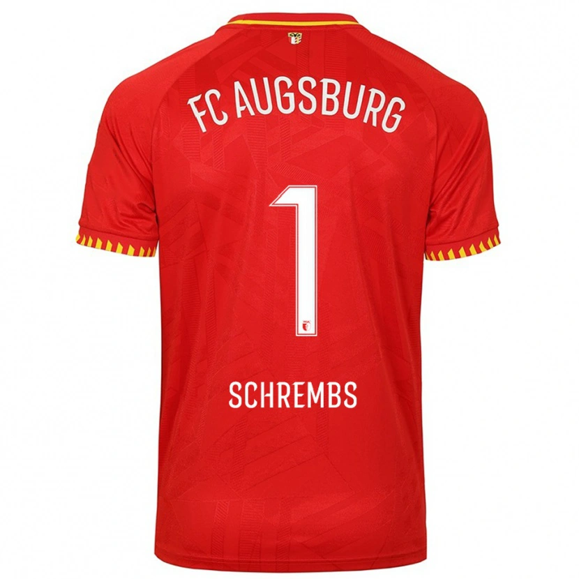Danxen Dětské Luis Schrembs #1 Červená Žlutá Daleko Hráčské Dresy 2025/26 Dres