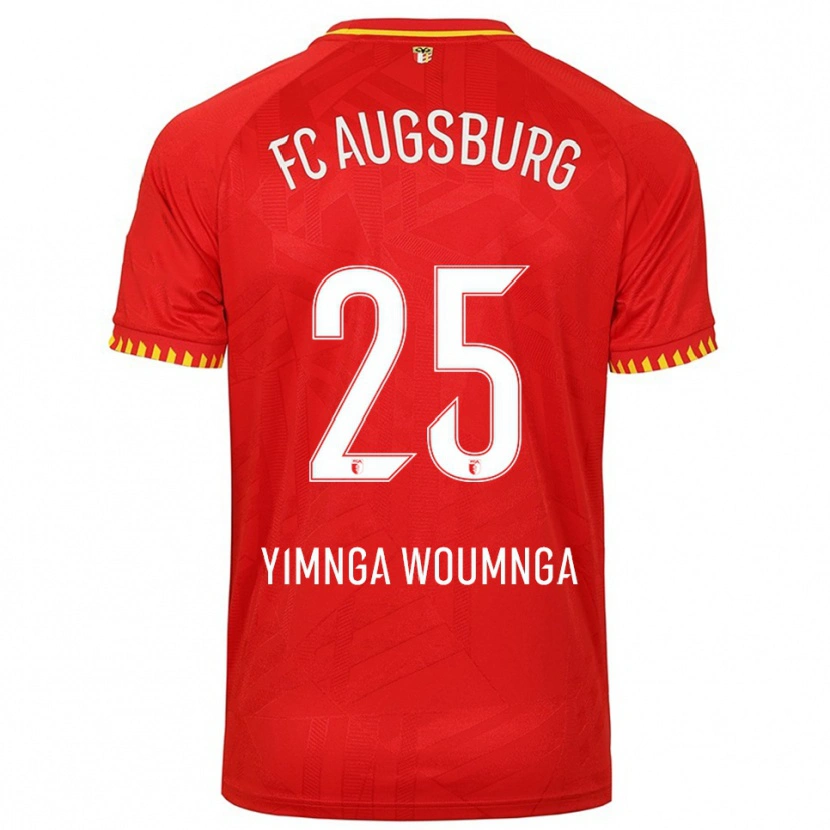 Danxen Dětské Batkam Yimnga Woumnga #25 Červená Žlutá Daleko Hráčské Dresy 2025/26 Dres