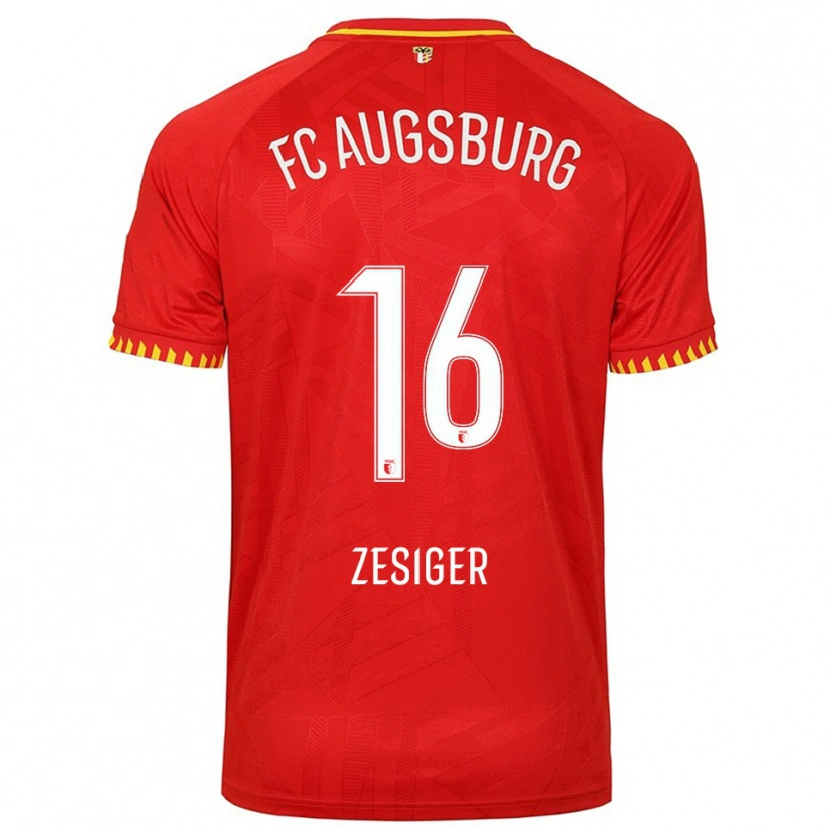 Danxen Dětské Cédric Zesiger #16 Červená Žlutá Daleko Hráčské Dresy 2025/26 Dres
