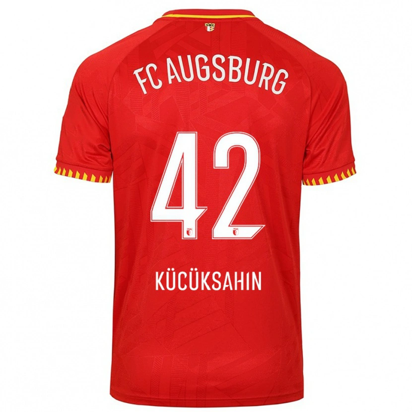 Danxen Dětské Mahmut Kücüksahin #42 Červená Žlutá Daleko Hráčské Dresy 2025/26 Dres