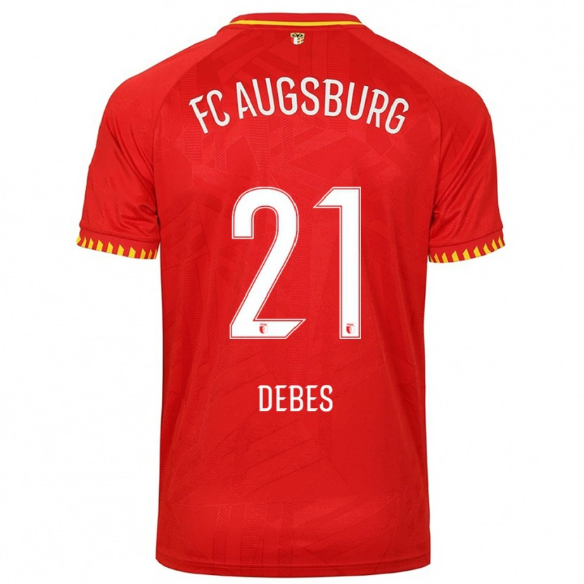 Danxen Dětské Magdalena Debes #21 Červená Žlutá Daleko Hráčské Dresy 2025/26 Dres