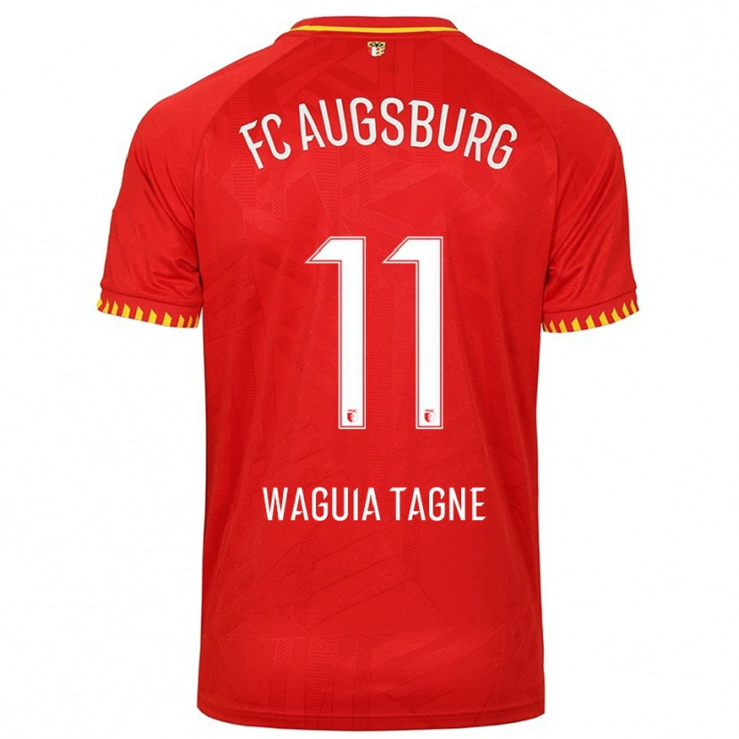 Danxen Dětské Evan Waguia Tagne #11 Červená Žlutá Daleko Hráčské Dresy 2025/26 Dres