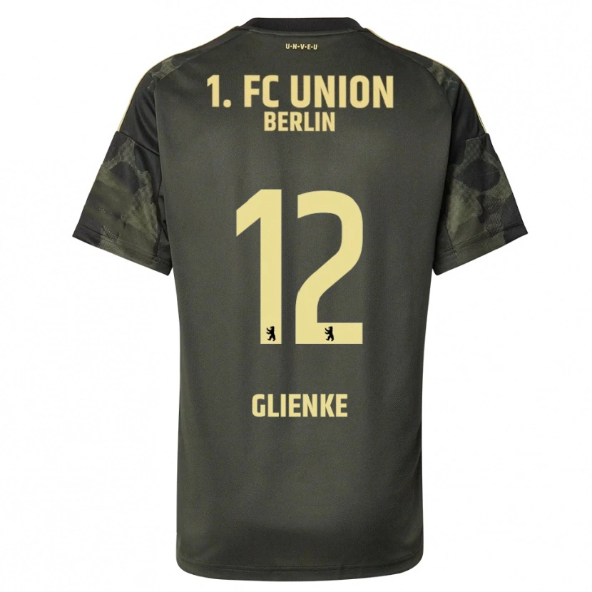 Danxen Dětské Niklas Glienke #12 Tmavě Zelená Černá Daleko Hráčské Dresy 2025/26 Dres