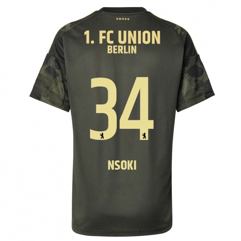 Danxen Dětské Stanley Nsoki #34 Tmavě Zelená Černá Daleko Hráčské Dresy 2025/26 Dres