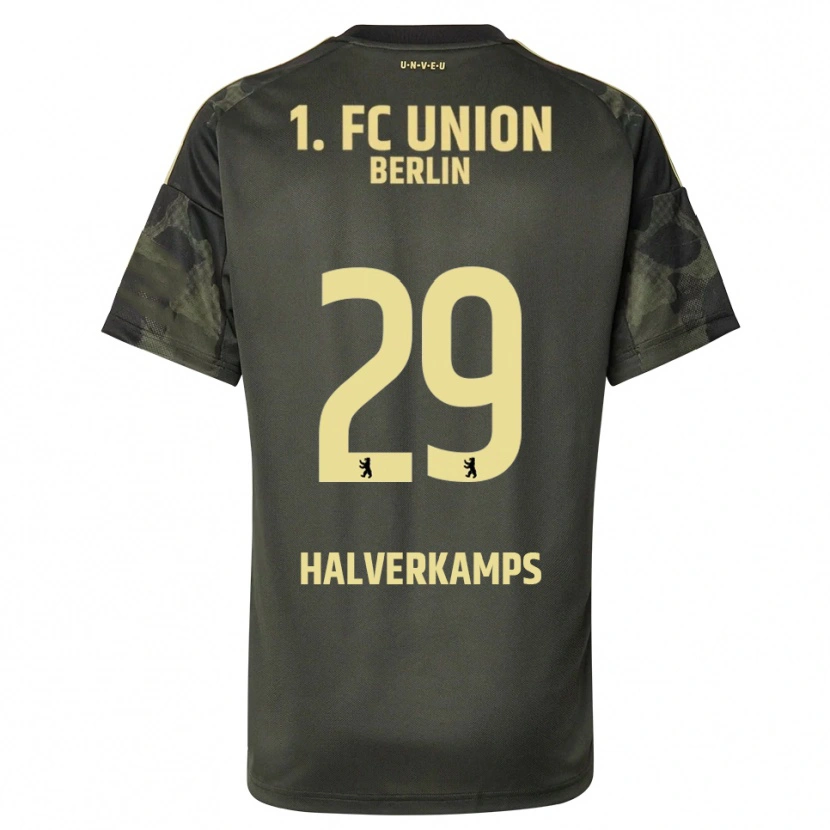 Danxen Dětské Antonia Halverkamps #29 Tmavě Zelená Černá Daleko Hráčské Dresy 2025/26 Dres