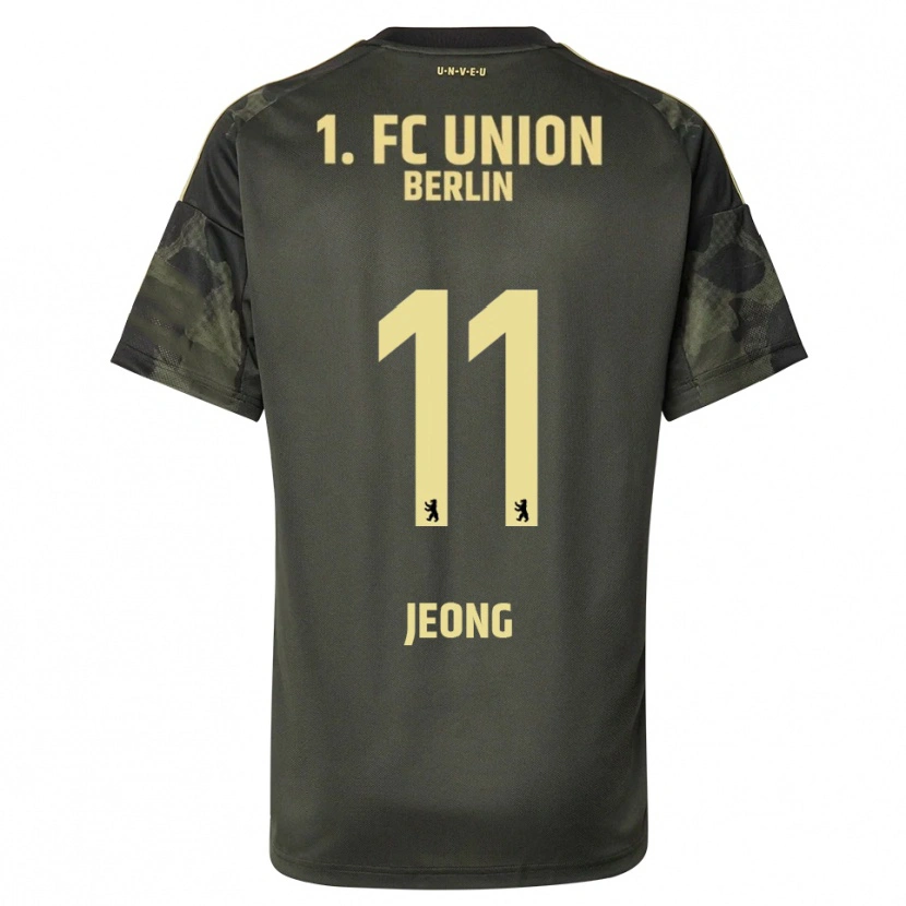 Danxen Dětské Woo-Yeong Jeong #11 Tmavě Zelená Černá Daleko Hráčské Dresy 2025/26 Dres