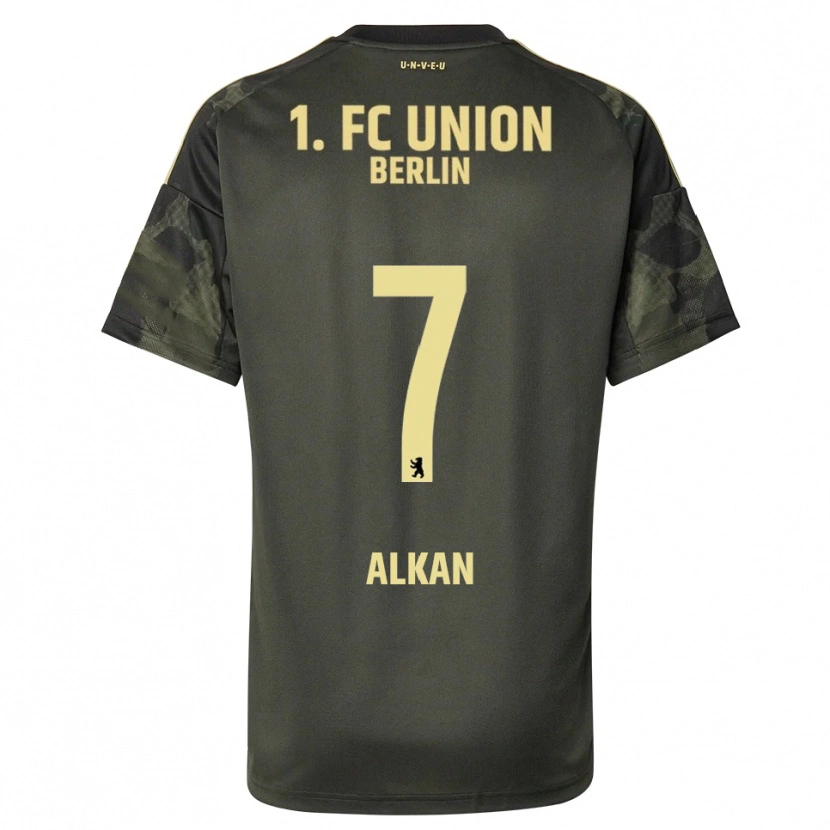 Danxen Dětské Musa Alkan #7 Tmavě Zelená Černá Daleko Hráčské Dresy 2025/26 Dres