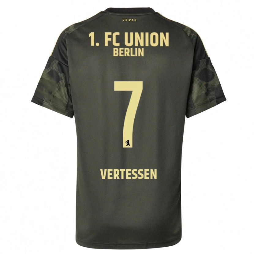 Danxen Dětské Yorbe Vertessen #7 Tmavě Zelená Černá Daleko Hráčské Dresy 2025/26 Dres