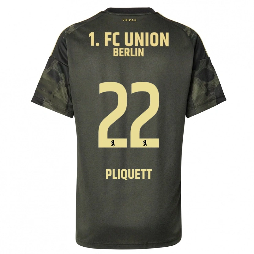 Danxen Dětské Bruno Pliquett #22 Tmavě Zelená Černá Daleko Hráčské Dresy 2025/26 Dres