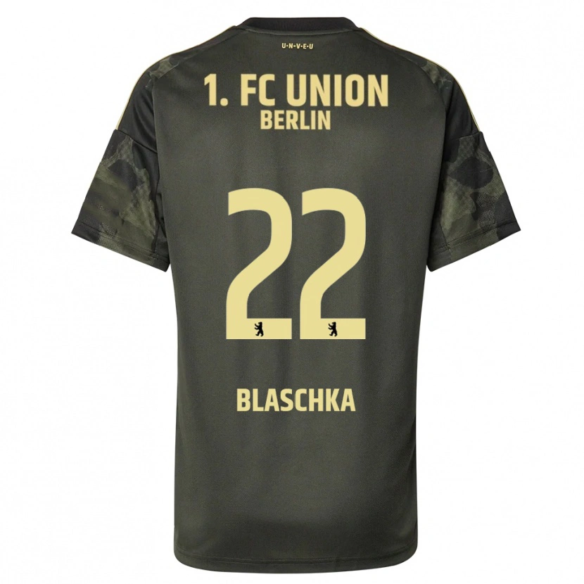 Danxen Dětské Anouk Blaschka #22 Tmavě Zelená Černá Daleko Hráčské Dresy 2025/26 Dres