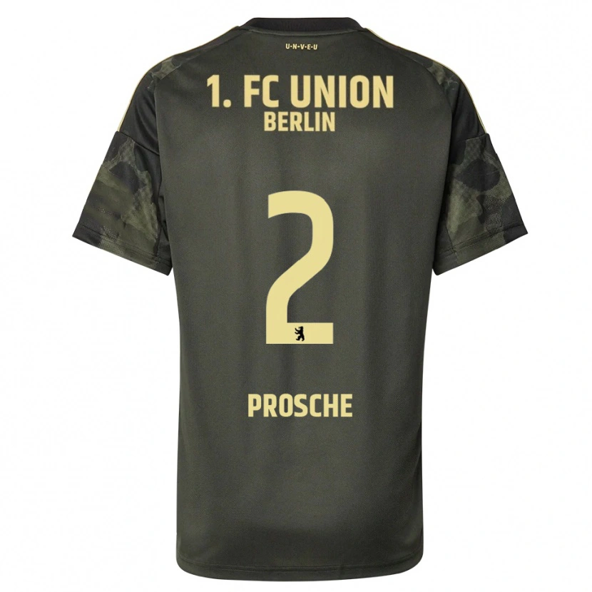 Danxen Dětské Leon Prosche #2 Tmavě Zelená Černá Daleko Hráčské Dresy 2025/26 Dres