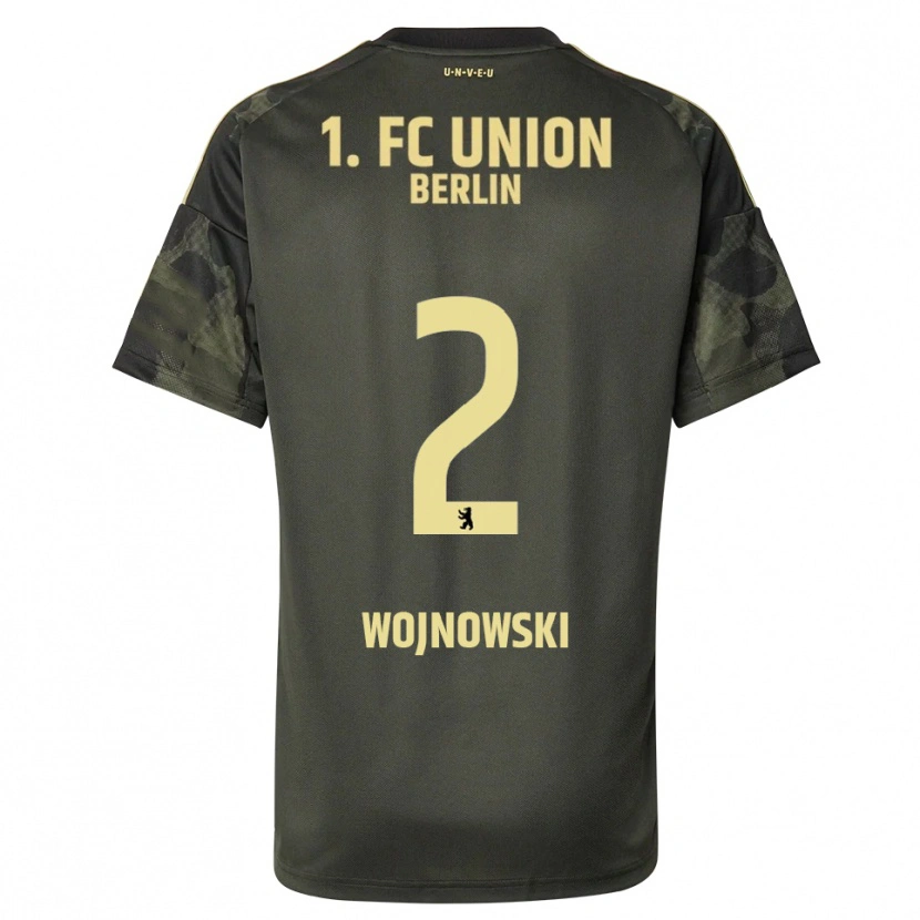 Danxen Dětské Wiktorian Wojnowski #2 Tmavě Zelená Černá Daleko Hráčské Dresy 2025/26 Dres