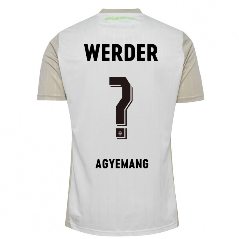 Danxen Dětské Caleb Agyemang #0 Bílá Černá Daleko Hráčské Dresy 2025/26 Dres