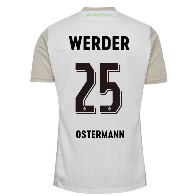 Danxen Dětské Ben Ostermann #25 Bílá Černá Daleko Hráčské Dresy 2025/26 Dres