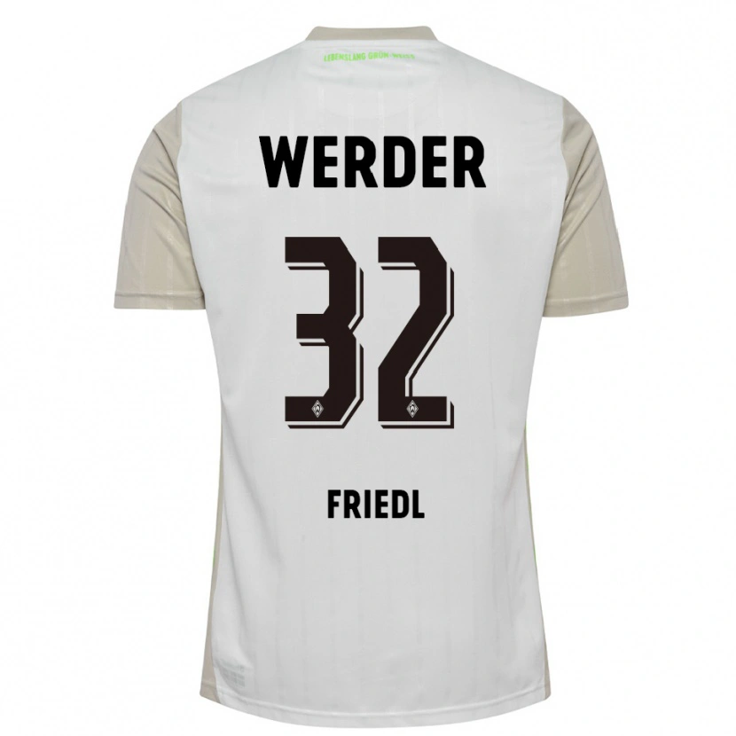 Danxen Dětské Marco Friedl #32 Bílá Černá Daleko Hráčské Dresy 2025/26 Dres