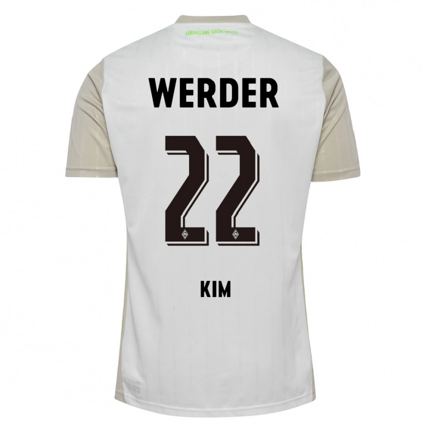 Danxen Dětské Min-Je Kim #22 Bílá Černá Daleko Hráčské Dresy 2025/26 Dres