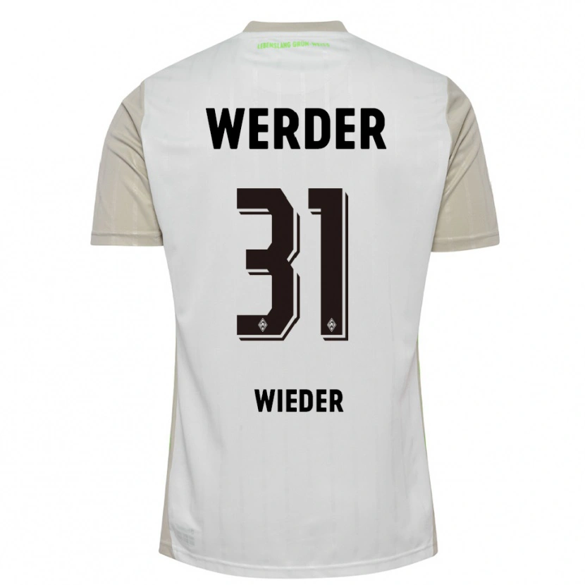 Danxen Dětské Verena Wieder #31 Bílá Černá Daleko Hráčské Dresy 2025/26 Dres