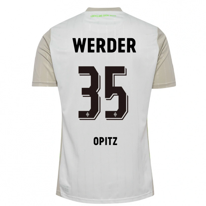Danxen Dětské Leon Opitz #35 Bílá Černá Daleko Hráčské Dresy 2025/26 Dres
