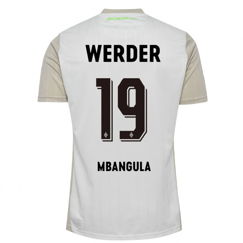 Danxen Dětské Samuel Mbangula #19 Bílá Černá Daleko Hráčské Dresy 2025/26 Dres