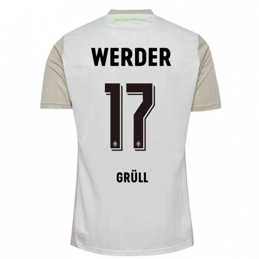 Danxen Dětské Marco Grüll #17 Bílá Černá Daleko Hráčské Dresy 2025/26 Dres