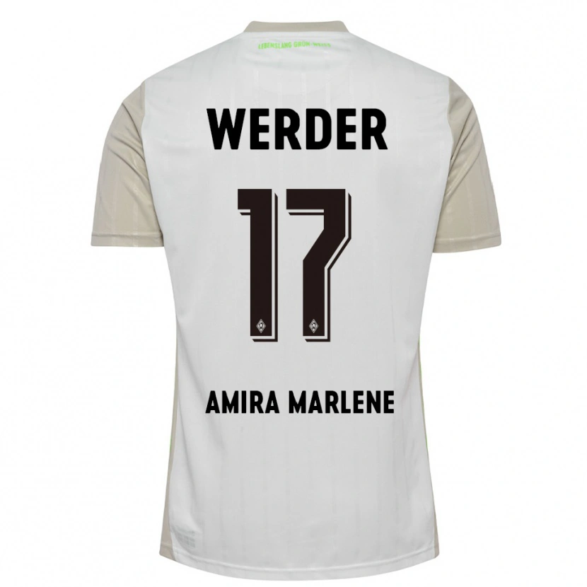 Danxen Dětské Amira Marlene Dahl #17 Bílá Černá Daleko Hráčské Dresy 2025/26 Dres