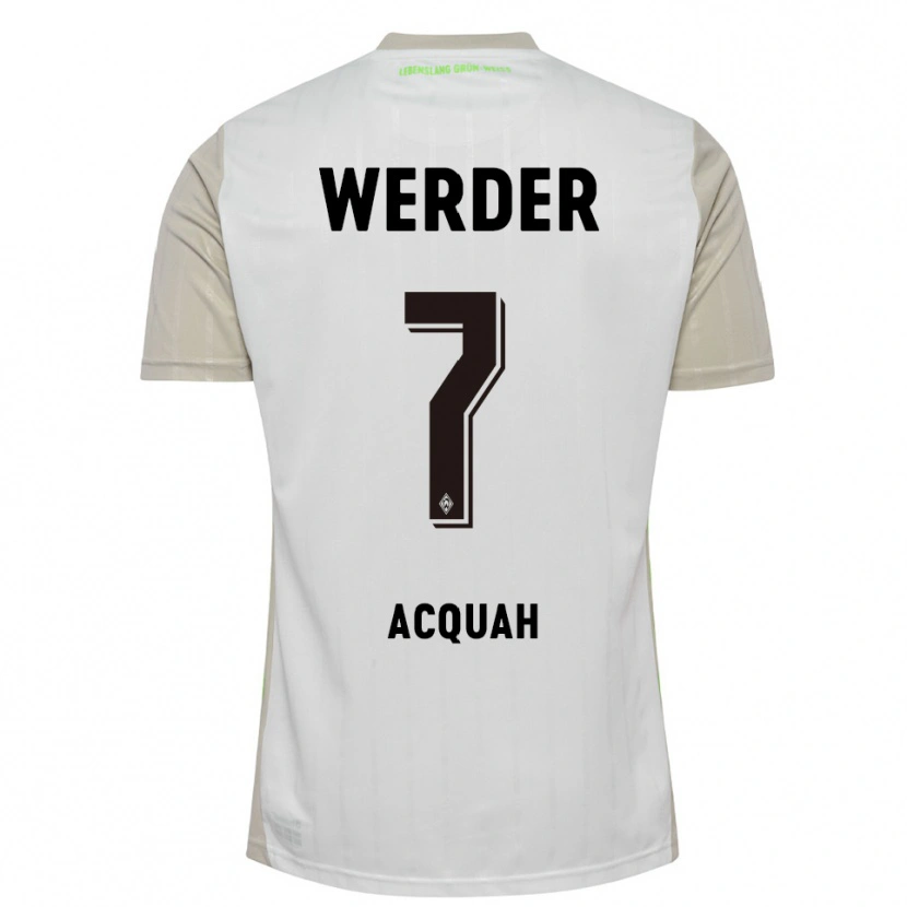 Danxen Dětské Joseph Shadrach Acheampong Acquah #7 Bílá Černá Daleko Hráčské Dresy 2025/26 Dres
