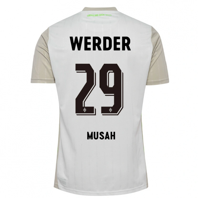 Danxen Dětské Salim Musah #29 Bílá Černá Daleko Hráčské Dresy 2025/26 Dres