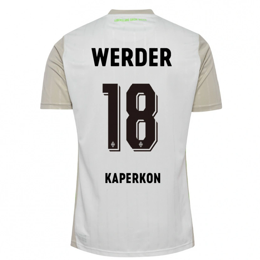 Danxen Dětské Tom Kaperkon #18 Bílá Černá Daleko Hráčské Dresy 2025/26 Dres