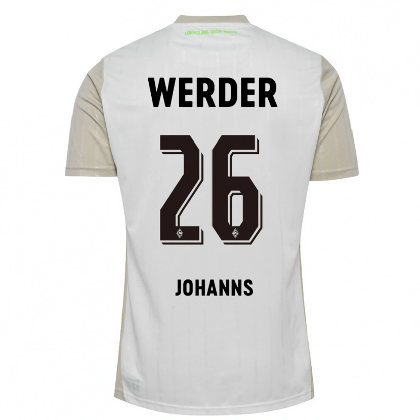 Danxen Dětské Lennart Johanns #26 Bílá Černá Daleko Hráčské Dresy 2025/26 Dres