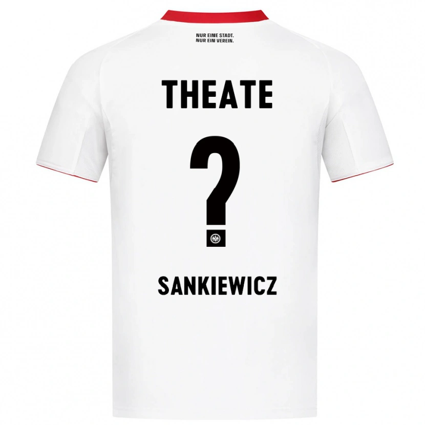 Danxen Dětské Dawid Sankiewicz #0 Bílá Červená Daleko Hráčské Dresy 2025/26 Dres