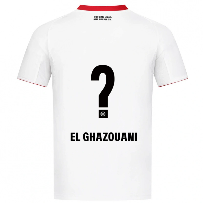 Danxen Dětské Mohamed El Ghazouani #0 Bílá Červená Daleko Hráčské Dresy 2025/26 Dres