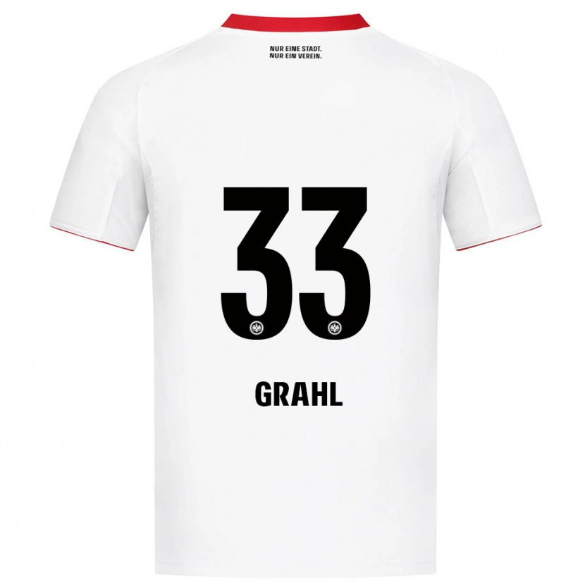 Danxen Dětské Jens Grahl #33 Bílá Červená Daleko Hráčské Dresy 2025/26 Dres