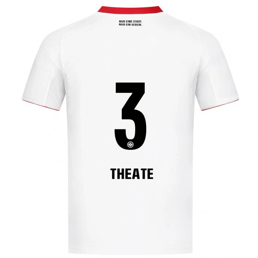 Danxen Dětské Arthur Theate #3 Bílá Červená Daleko Hráčské Dresy 2025/26 Dres