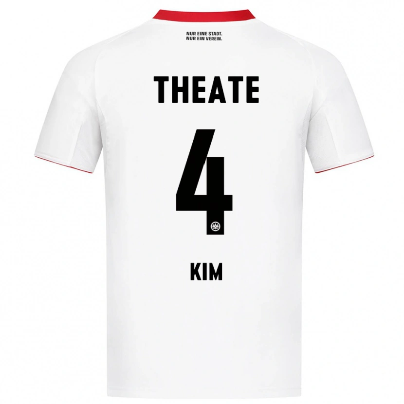 Danxen Dětské Yoon-Do Kim #4 Bílá Červená Daleko Hráčské Dresy 2025/26 Dres