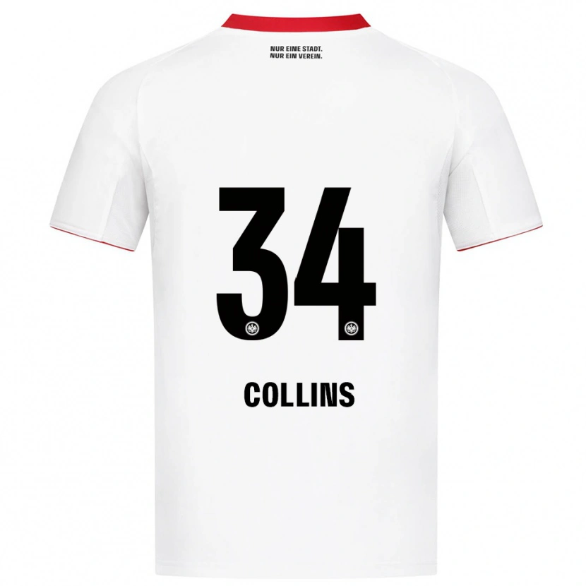 Danxen Dětské Nnamdi Collins #34 Bílá Červená Daleko Hráčské Dresy 2025/26 Dres
