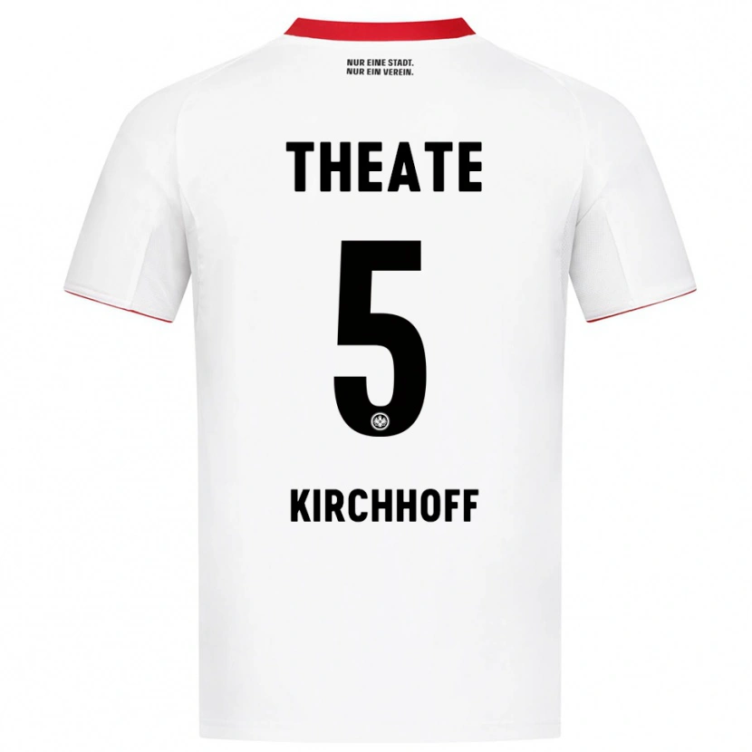 Danxen Dětské Benjamin Kirchhoff #5 Bílá Červená Daleko Hráčské Dresy 2025/26 Dres