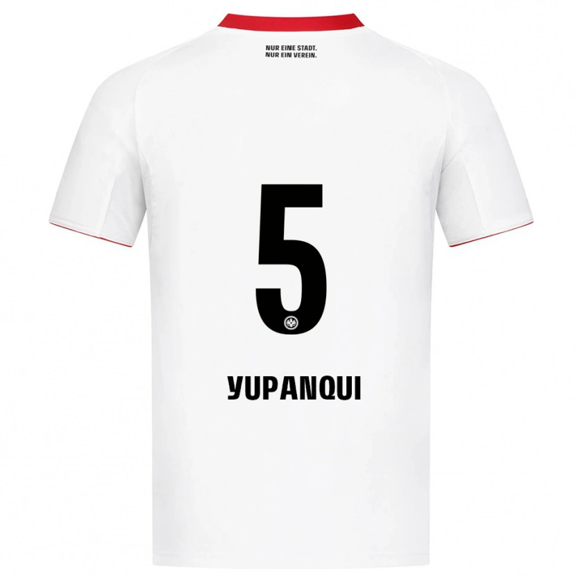 Danxen Dětské Philipp Eisele Yupanqui #5 Bílá Červená Daleko Hráčské Dresy 2025/26 Dres
