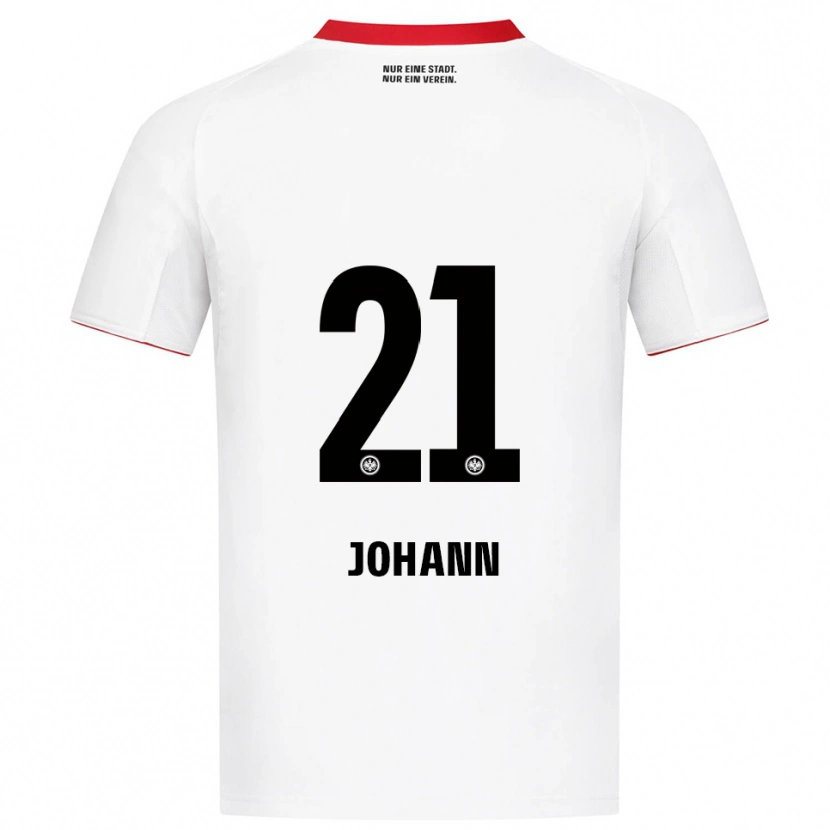 Danxen Dětské Hannah Johann #21 Bílá Červená Daleko Hráčské Dresy 2025/26 Dres