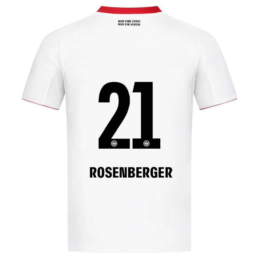 Danxen Dětské Robin Rosenberger #21 Bílá Červená Daleko Hráčské Dresy 2025/26 Dres