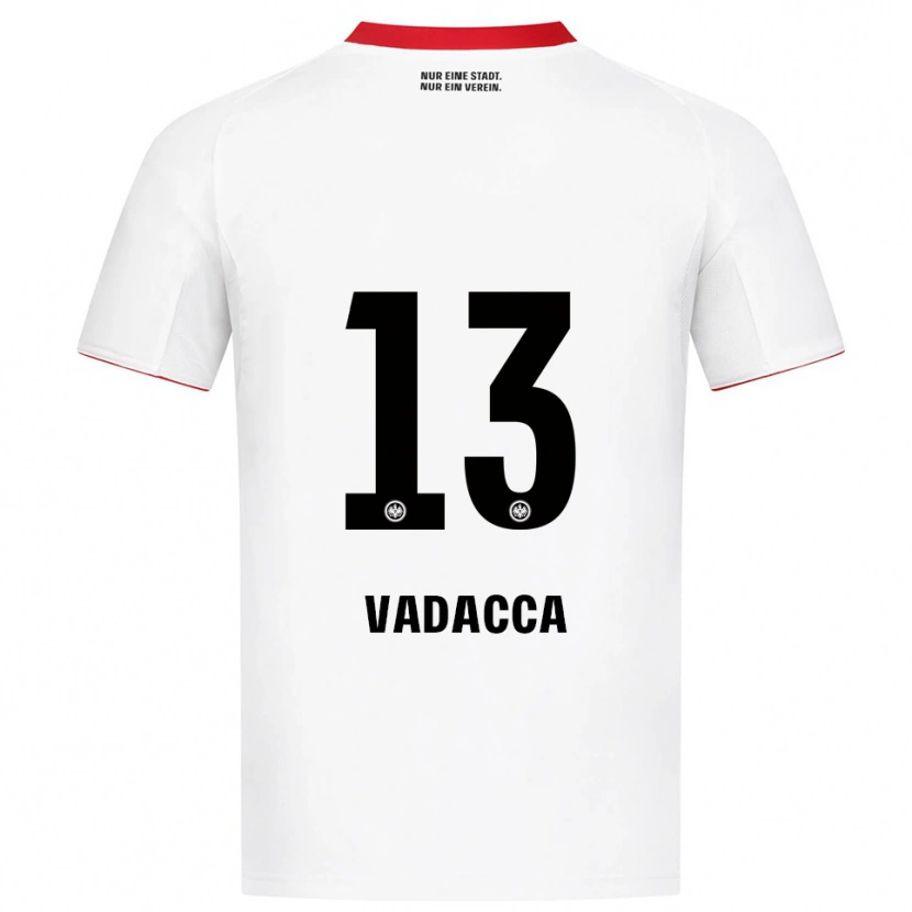 Danxen Dětské Gianni Vadacca #13 Bílá Červená Daleko Hráčské Dresy 2025/26 Dres