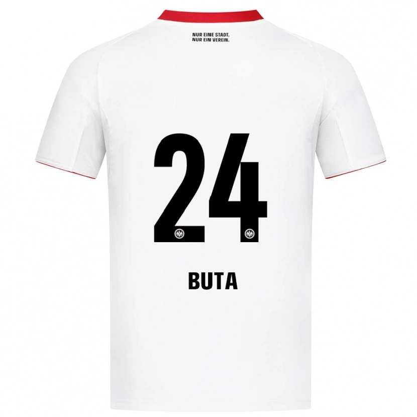 Danxen Dětské Aurélio Buta #24 Bílá Červená Daleko Hráčské Dresy 2025/26 Dres