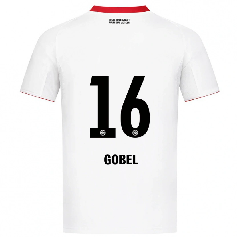 Danxen Dětské Marlon Göbel #16 Bílá Červená Daleko Hráčské Dresy 2025/26 Dres