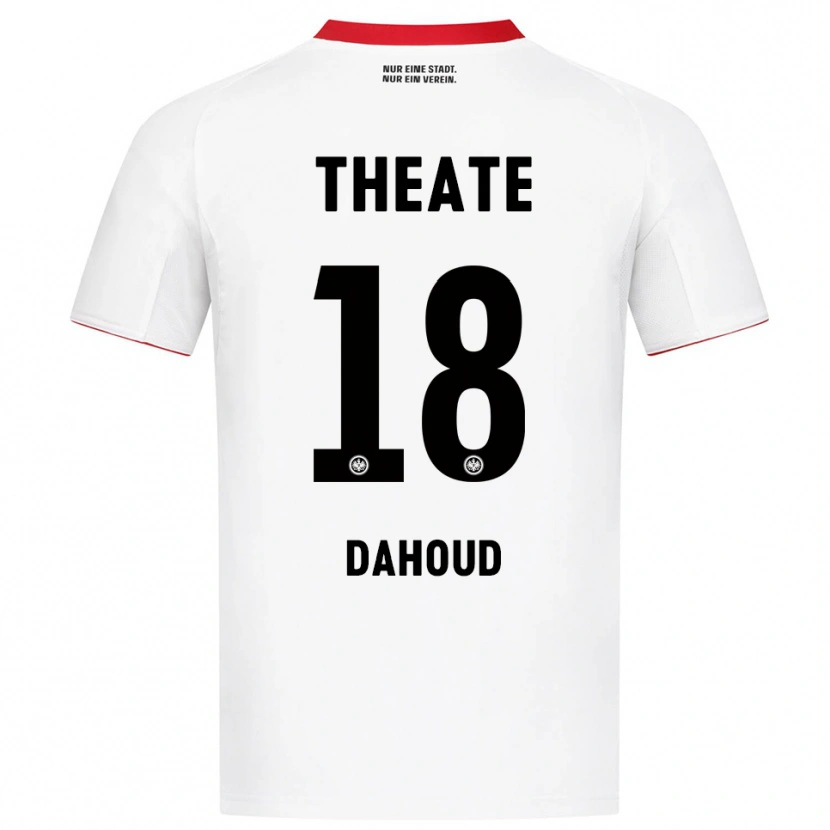 Danxen Dětské Mahmoud Dahoud #18 Bílá Červená Daleko Hráčské Dresy 2025/26 Dres