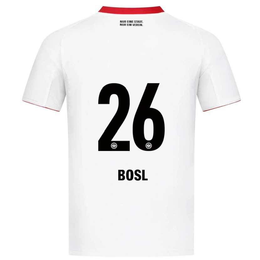 Danxen Dětské Cara Bosl #26 Bílá Červená Daleko Hráčské Dresy 2025/26 Dres