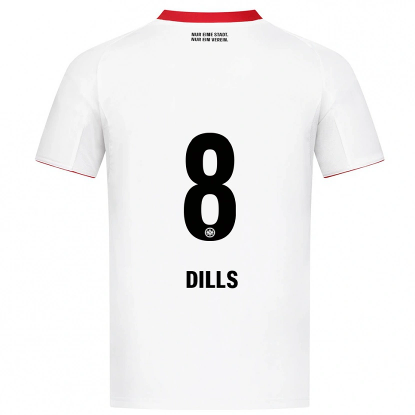 Danxen Dětské Marvin Dills #8 Bílá Červená Daleko Hráčské Dresy 2025/26 Dres