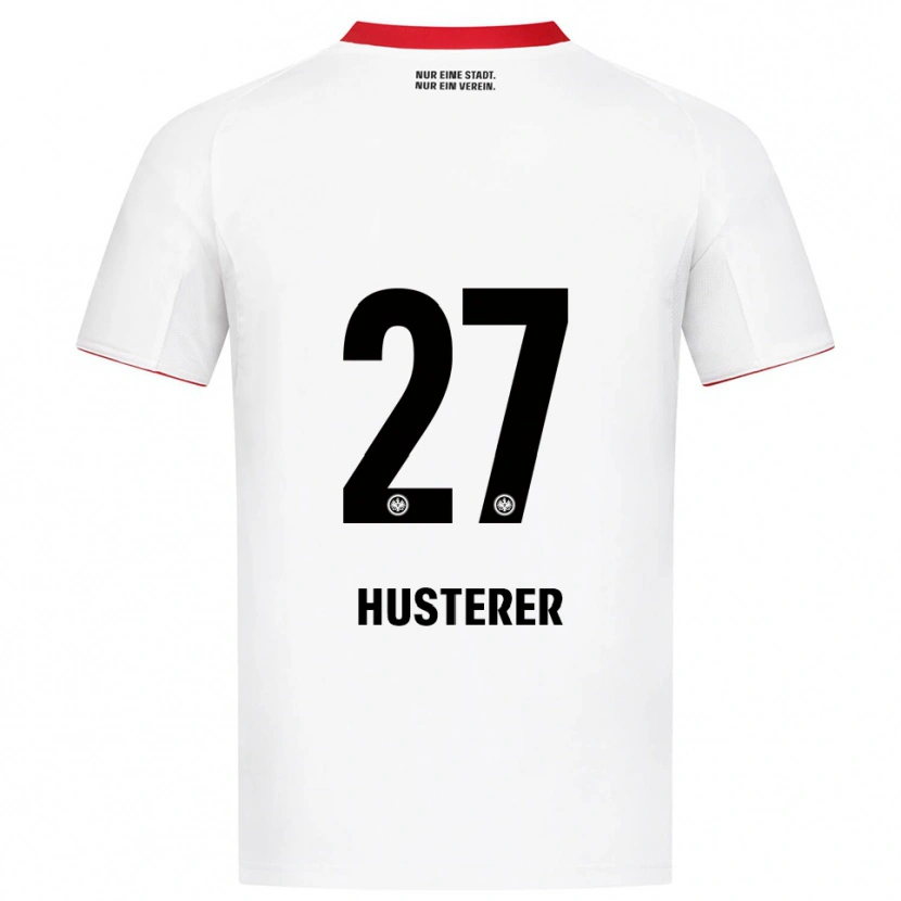 Danxen Dětské Lean Husterer #27 Bílá Červená Daleko Hráčské Dresy 2025/26 Dres
