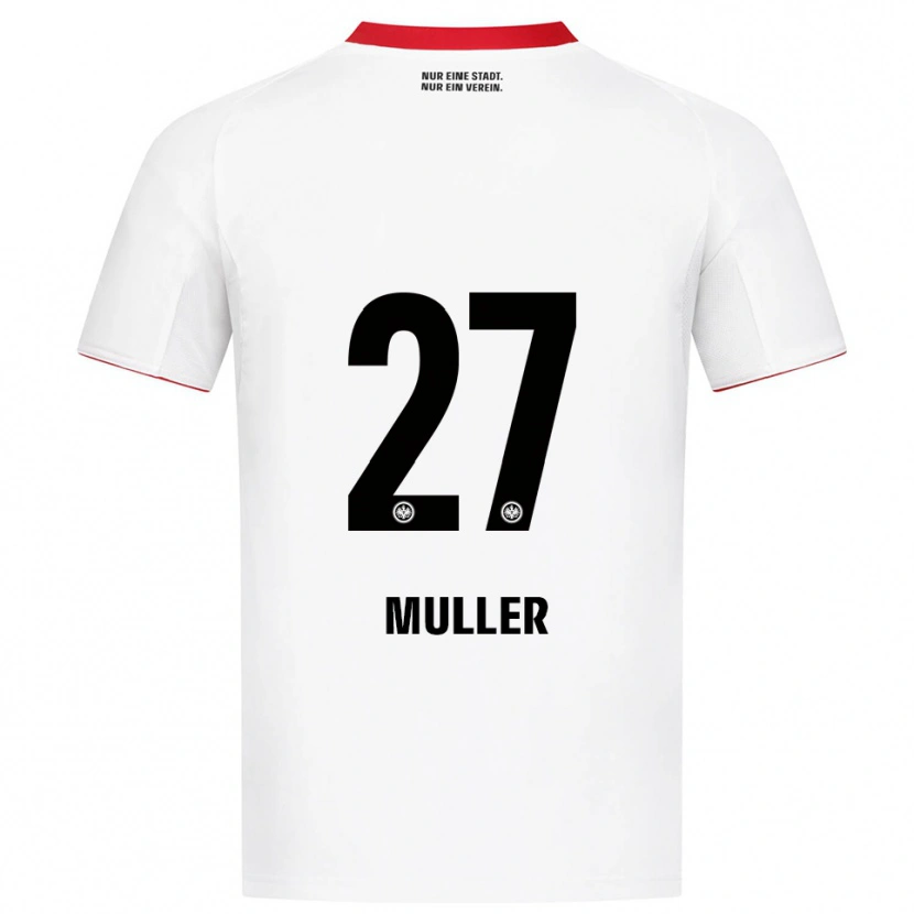 Danxen Dětské Mark Müller #27 Bílá Červená Daleko Hráčské Dresy 2025/26 Dres