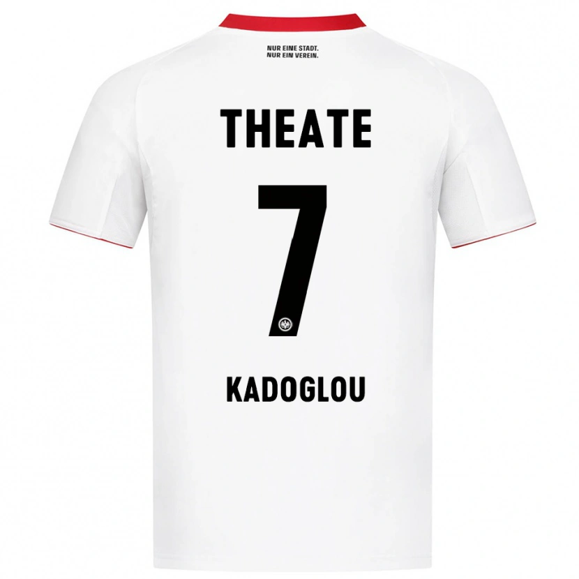 Danxen Dětské Alexandros Kadoglou #7 Bílá Červená Daleko Hráčské Dresy 2025/26 Dres