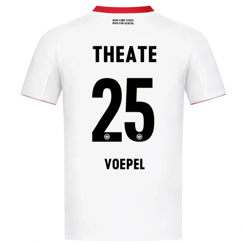 Danxen Dětské Lukas Voepel #25 Bílá Červená Daleko Hráčské Dresy 2025/26 Dres